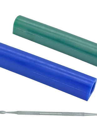 2 Pieces Carving Wax Ring Tube for Making Rings, Lost Wax Casting Supplies Hard Modeling Wax for Jewelry Ring Casting Mold Kit Ring Making with Wax Carving Tool (T150)
