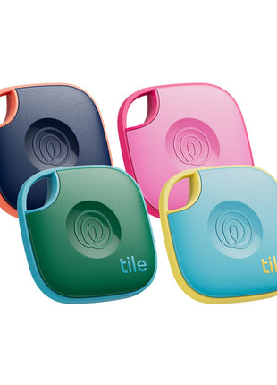Life360 Tile - Bluetooth Tracker, Keys Finder and Item Locator for Keys, Bags and More. Phone Finder. Both iOS and Android Compatible. 4-Pack