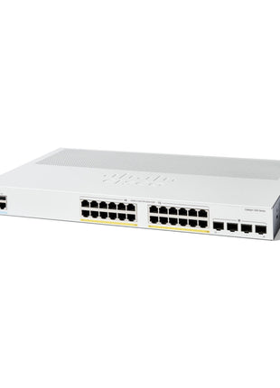 Cisco Catalyst 1300-24P-4G Managed Switch, 24 Port GE, PoE, 4x1GE SFP, Limited Lifetime Protection (C1300-24P-4G)