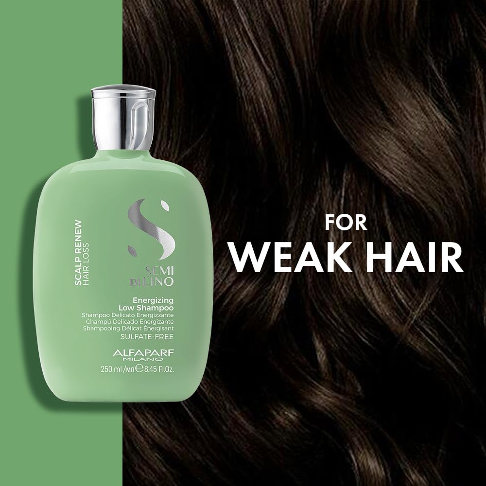 ALFAPARF MILANO Scalp Advanced Density Advanced | For Thinning Hair | With Omega Renew Energizing Shampoo for Thinning Hair - Strengthens, Redensifies, and Stimulates Hair Fiber - Anti-Hair Fall and Hair Loss-250ml