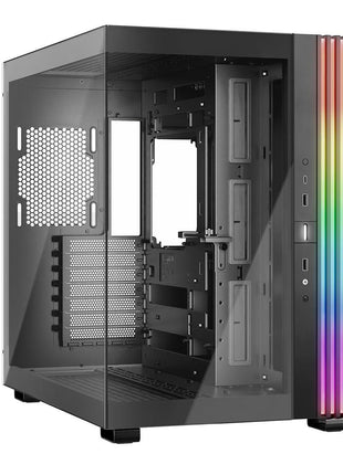 be quiet! Light Base 600 DX Black PC Case | Fully Windowed Front and Side Panel | Dual Chamber | ARGB LED Strip | Inverted and Horizontal Layout Customizable | BGW65