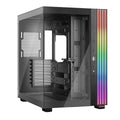 be quiet! Light Base 600 DX Black PC Case | Fully Windowed Front and Side Panel | Dual Chamber | ARGB LED Strip | Inverted and Horizontal Layout Customizable | BGW65