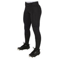 Champro Girls' Standard Low-Rise Softball Pants, Black, Large