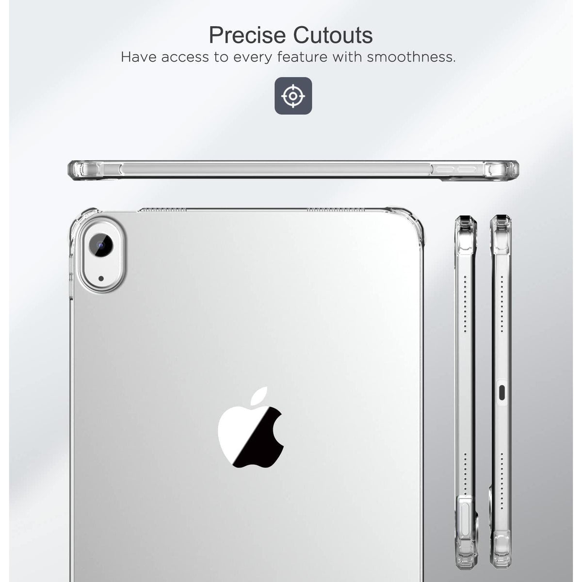 MoKo Clear Case for iPad (A16) 11th Generation 2025 11-inch/10th Generation 2022 10.9 inch, Lightweight Soft TPU, Anti-Scratch Ultra Slim Protective Tablet Cover, Shockproof Impact Resistant, Clear