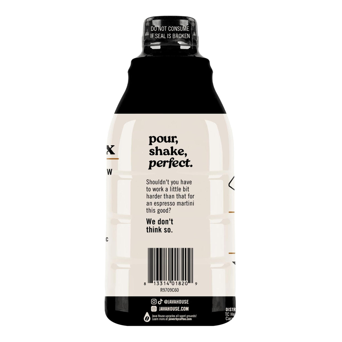 Java House Cold Brew Espresso Cocktail Mix – Premium 100% Arabica Cold Brew Concentrate – Smooth Coffee With French Vanilla Notes – 32oz Bottle (Makes 32 Cocktails)