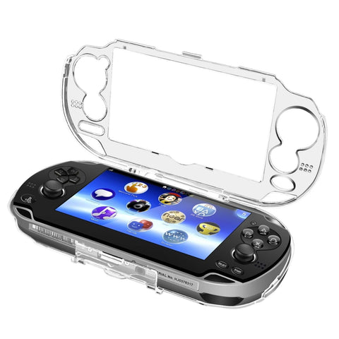 TNP Clear Hard Case for PS Vita 1000 - Protective Transparent Cover for Sony PSV 1000, Full Crystal Clear Case for PSVita PCH 1000 Model, Snap-in Protector With Clear Display
