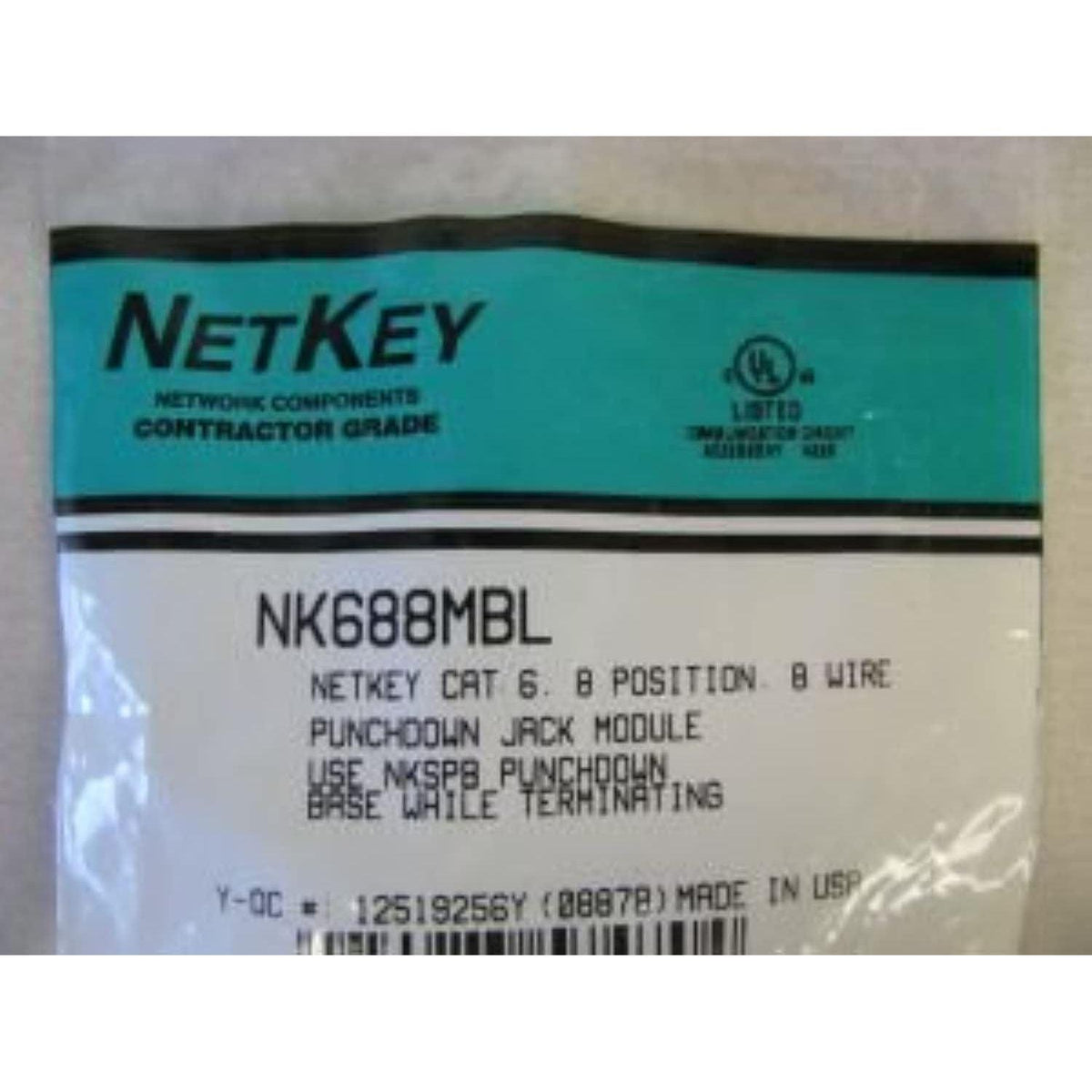 Panduit NK688MBL Category-6 8-Wire Jack Module, Black