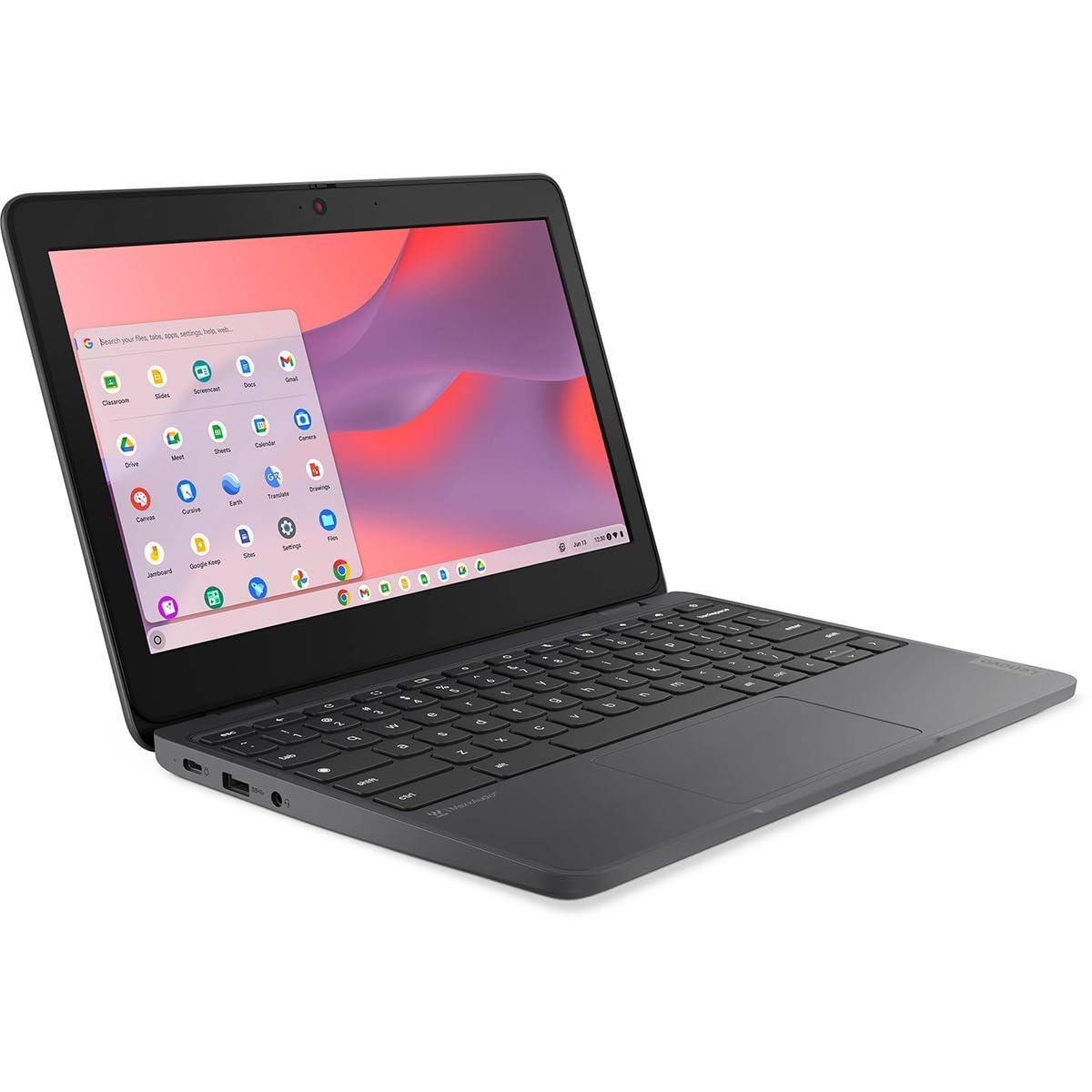 Lenovo 100e Chromebook Gen 4 83G80001US 11.6" Touchscreen Chromebook - HD - Intel N-Series N100-8 GB - 64 GB Flash Memory - English Keyboard - Graphite Gray