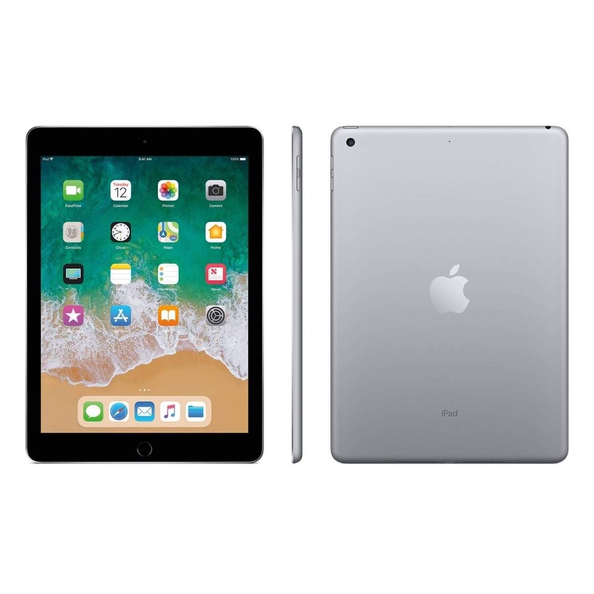 Apple iPad 9.7-inch Retina Display with WIFI, 32GB, Touch ID, 2017 Mode - Space Gray (Renewed)