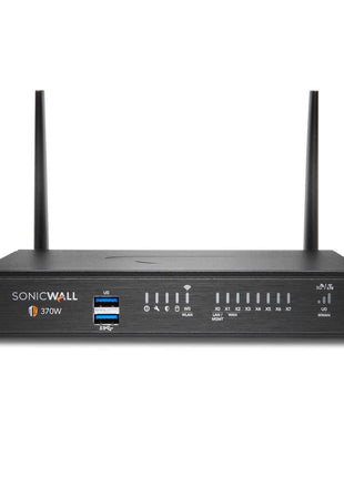 SonicWall TZ370W Wireless TotalSecure | 1YR Advanced Edition | TZ370W Gen7 Firewall with 1 Year Advanced Protection Service Suite | SMB Unit with SD-WAN and Malware Protection (02-SSC-6826)