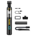 Fanttik Slim V8 Mate Cordless Car Vacuum Suction Power 12000Pa, Portable Mini Vacuum with Flexible Hose and Pet Brush, Type-C Charge, Portable for Car, Office Desk, Keyboards, Black
