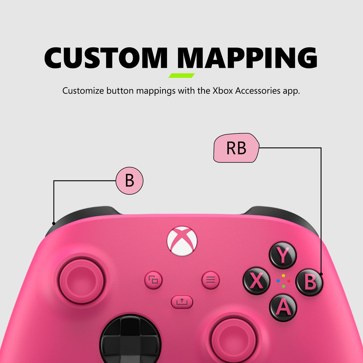 Xbox Wireless Gaming Controller (2025) – Deep Pink – Play on, Windows, Android, iOS, FireTV Sticks, Smart TVs, VR Headsets