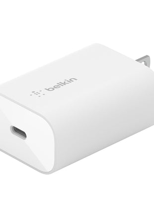Belkin 25W Compact USB C Charger Block, Fast Charging for Travel | Power Delivery PPS Super Fast Charging, iPhone 17, Air, Pro, AirPods, Samsung Galaxy S25, iPad, Switch 2