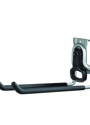 Rubbermaid FastTrack Rail Garage Organization Multi-Purpose Hook 50 lbs Capacity Satin Nickel Wall Mounted Storage System Direct Mount into FastTrack Garage Rail for Home/Garage Organization