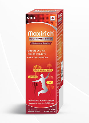 Cipla Maxirich Multivitamin Syrup 200 ml