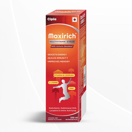 Cipla Maxirich Multivitamin Syrup 200 ml
