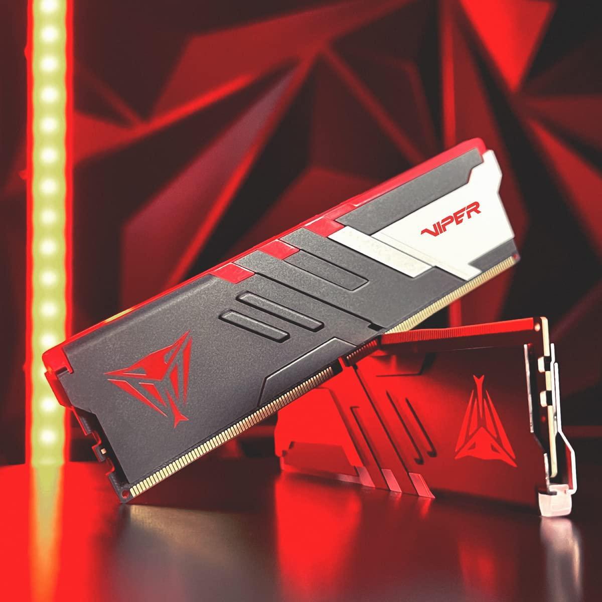 Patriot Memory Viper Venom RGB DDR5 RAM 32GB (2X16GB) 6000MHz CL30 1.35v UDIMM Desktop Gaming Memory Kit Compatible with Intel XMP/AMD Expo - PVVR532G600C30K