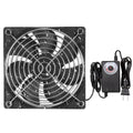Pano-Mounts 12025ACIP1PACKC 120 x 25 mm 12V Moisture-Proof Small Computer Muffin Exhaust Vent Fan Black