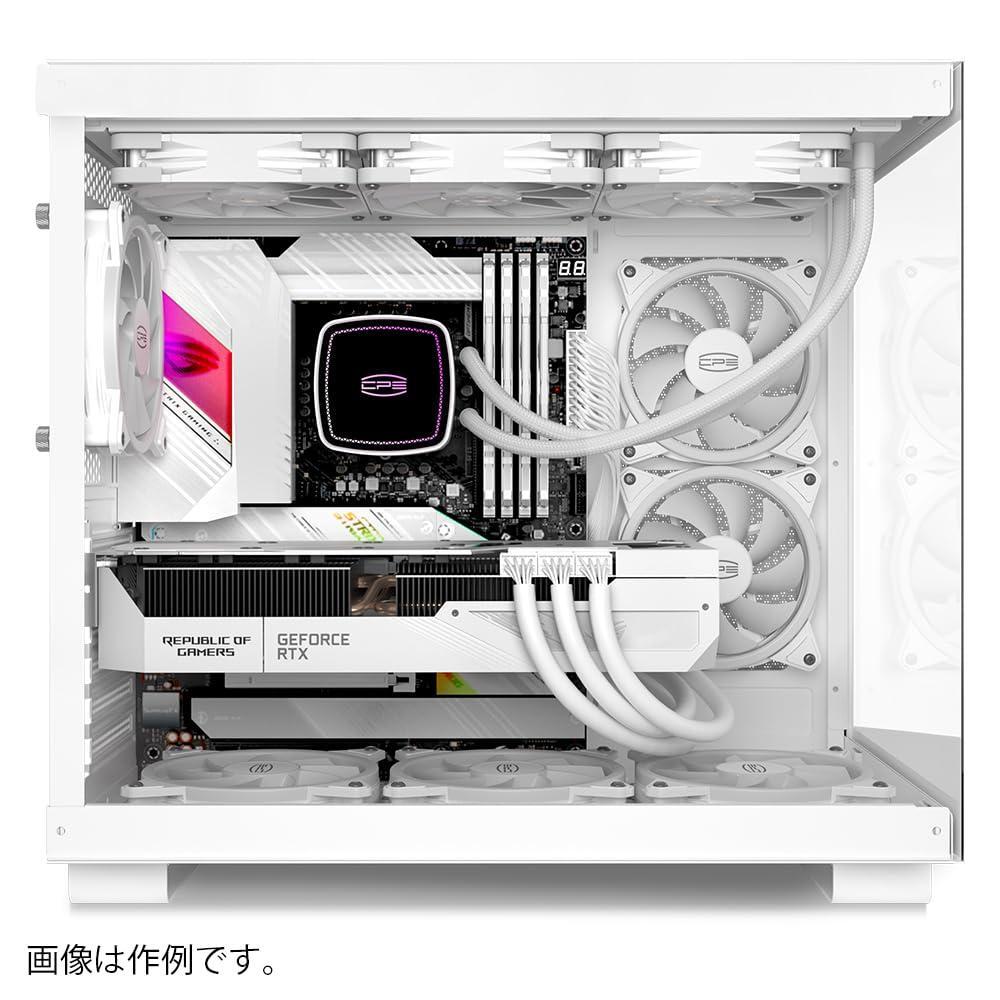 PCCOOLER CPS - C3 T500 ARGB White - Mid Tower - Gaming Desktop Case with 6 ARGB Fans - ATX/M-ATX/ITX - 270 Column Free Panoramic View - 360MM Radiator & 400MM GPU Support (C3-T500WHD6-GL)