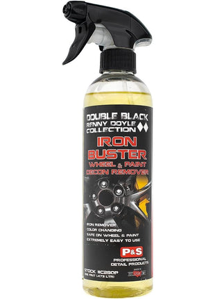 P & S Professional Detail Products Iron Buster Wheel & Paint Decon Remover - pH Balanced, Safe on Alloy, Chrome, Steel & Aluminum Wheels - 16 oz Spray