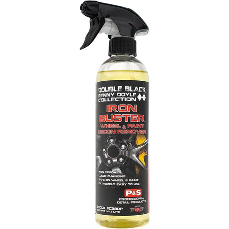 P & S Professional Detail Products Iron Buster Wheel & Paint Decon Remover - pH Balanced, Safe on Alloy, Chrome, Steel & Aluminum Wheels - 16 oz Spray