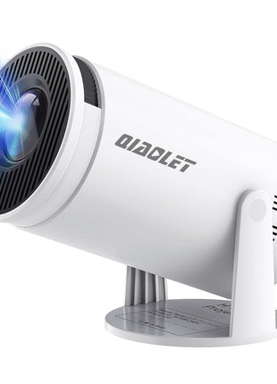 Mini Projector with Latest Android 13 - HY300 Portable Movie Projector with WiFi 6 Bluetooth 5.2: Built-in Apps, 4K/1080P Support, Auto Keystone, 180° Rotatable, 40"-130" Big Screen Video Projector