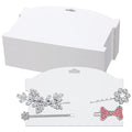 Geyee 50 Pieces Hair Clip Headband Display Cards 7.8 x 4.8 Inches Hair Bow Claw Clip Holder Cardboard for Women and Girls Barrettes Jewelry Gifts Display Accessory for Selling Storage and Organizing