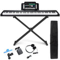 88 Key Digital Piano, Semi Weighted Electronic Keyboard Piano with Music Stand