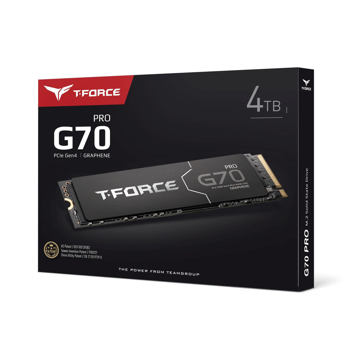 TEAMGROUP T Force G70 Pro M.2 Pcie Ssd 4Tb (Graphene Heat Sink) Tm8Ffh004T0C129