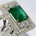 Vintage Emerald Groene Zirkonia Ring Rhinestone Statement Grote vierkante groene skeletring for Women Large Crystal Cubic Zirconia Stacking Rings Prom Wedding Bridal Finger Jewelry Gift for Her（8）