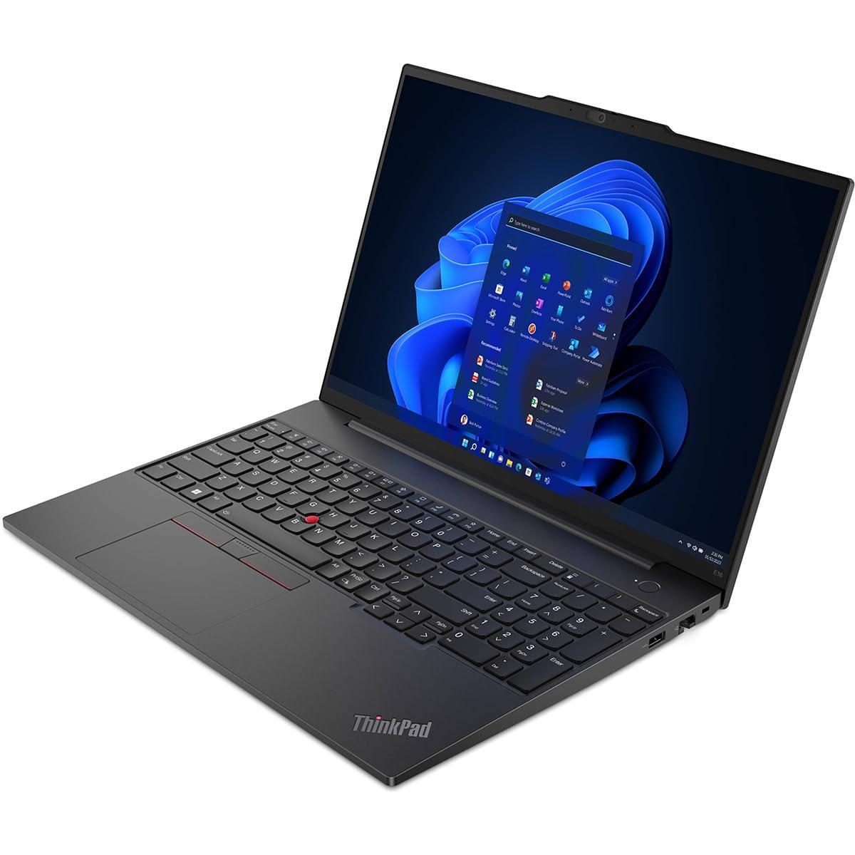 Lenovo ThinkPad E16 Gen 1 21JN0040US 16" Touchscreen Notebook - WUXGA - Intel Core i5 13th Gen i5-1335U - 16 GB - 512 GB SSD - English Keyboard - Graphite Black