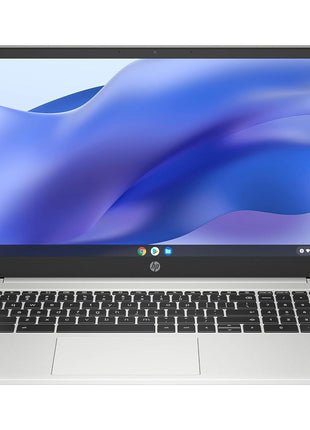HP 15.6 HD Premium Chromebook, Intel Celeron N Processor 3.7GHz Turbo Speed, 8GB Ram, 64GB SSD, Ultra-Fast WiFi Up to 1700 Mbps, Chrome OS, Arctic Sliver