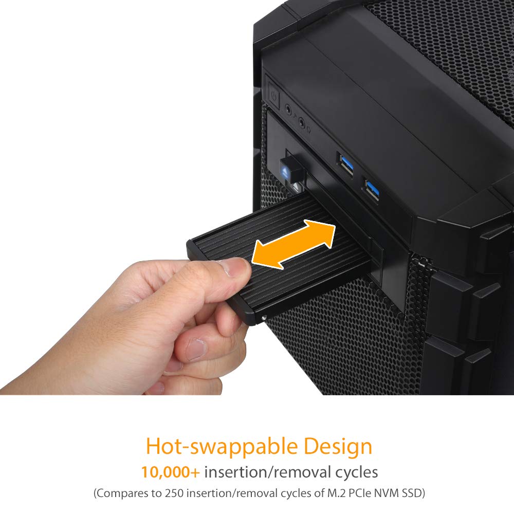 ICY DOCK M.2 PCIe 3.0/4.0 NVMe SSD to 2.5" U.2 SSD Converter / Mounting Adapter with Heatsink | EZConvert MB705M2P-B