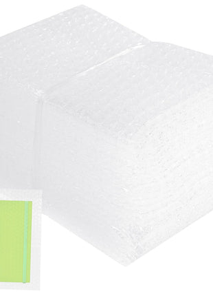 50 Pcs Bubble Pouch Wraps, 6''x8'' Clear Bubble Out Bags for Packing, Double Walled Cushioning Bags for Shipping, Storage and Moving(Not Self-Seal)