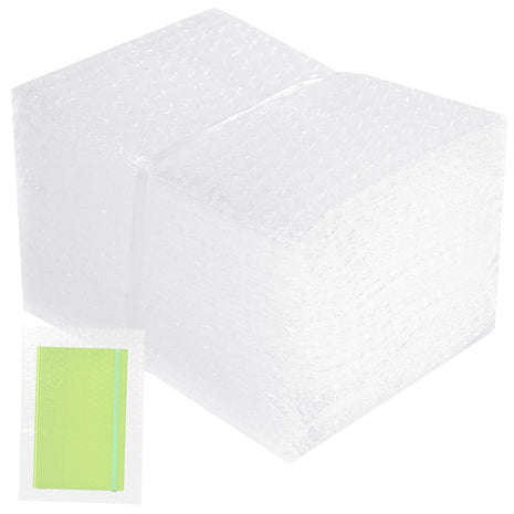 50 Pcs Bubble Pouch Wraps, 6''x8'' Clear Bubble Out Bags for Packing, Double Walled Cushioning Bags for Shipping, Storage and Moving(Not Self-Seal)