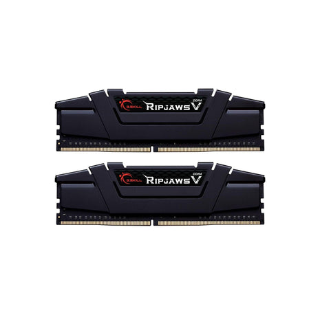 G.SKILL RipjawsV Series DDR4 RAM (XMP) 16GB (2x8GB) 3600MT/s CL18-22-22-42 1.35V Intel AMD Desktop Computer Memory U-DIMM - Black (F4-3600C18D-16GVK)