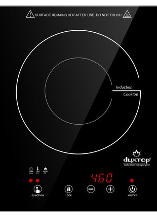 Duxtop Built-in Induction Cooktop, Portable Induction Burner 1800W 8600BI | Sensor Touch Countertop Burner, 170-Minute Timer, Safety Lock BT-200T1