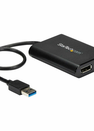 StarTech.com USB 3.0 to Dual DisplayPort Adapter 4K 60Hz, DisplayLink Certified, Video Converter with External Graphics Card - Mac & PC (USB32DP24K60), Black