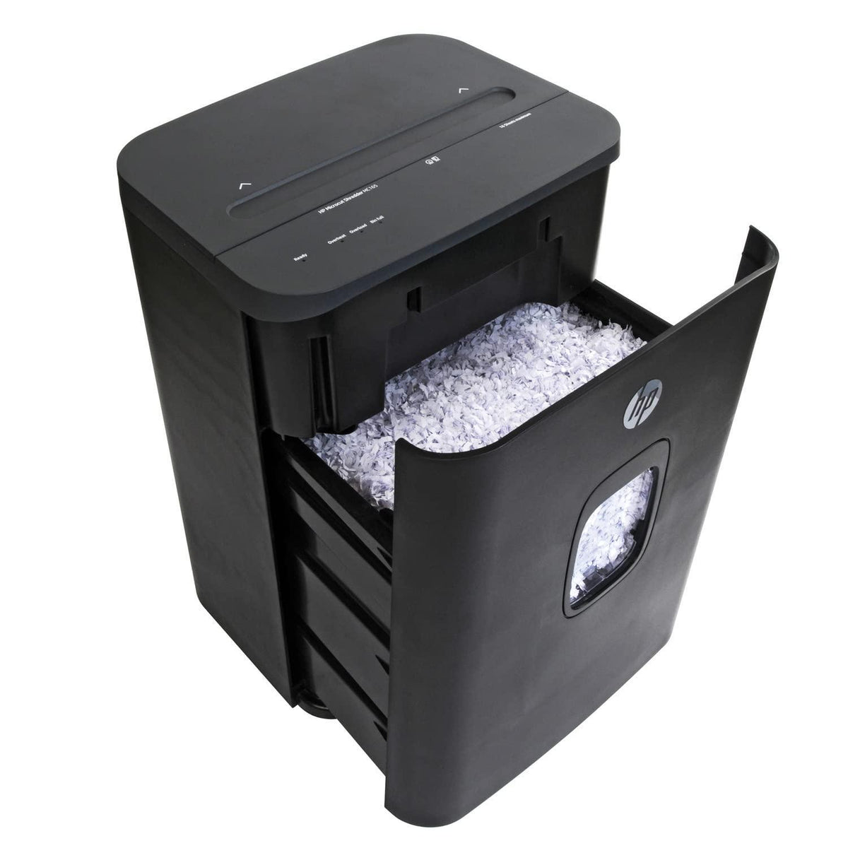 HP - Paper Shredder Micro Cut, 16-Sheet Manual Feed, Shreds Credit Cards & Staples, Heavy Duty Paper Shredder for Home Use with 7.4 Gallon Basket
