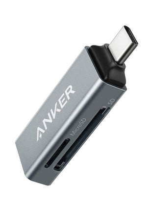 Anker SD Card Reader USB C, Dual Slots USB Type C to Micro SD Card Adapter | For iPhone and Laptops, Card Viewer with Dual Slots for SDXC/SDHC/SD/Micro SDXC/MicroSD/Micro SDHC/UHS-I Cards