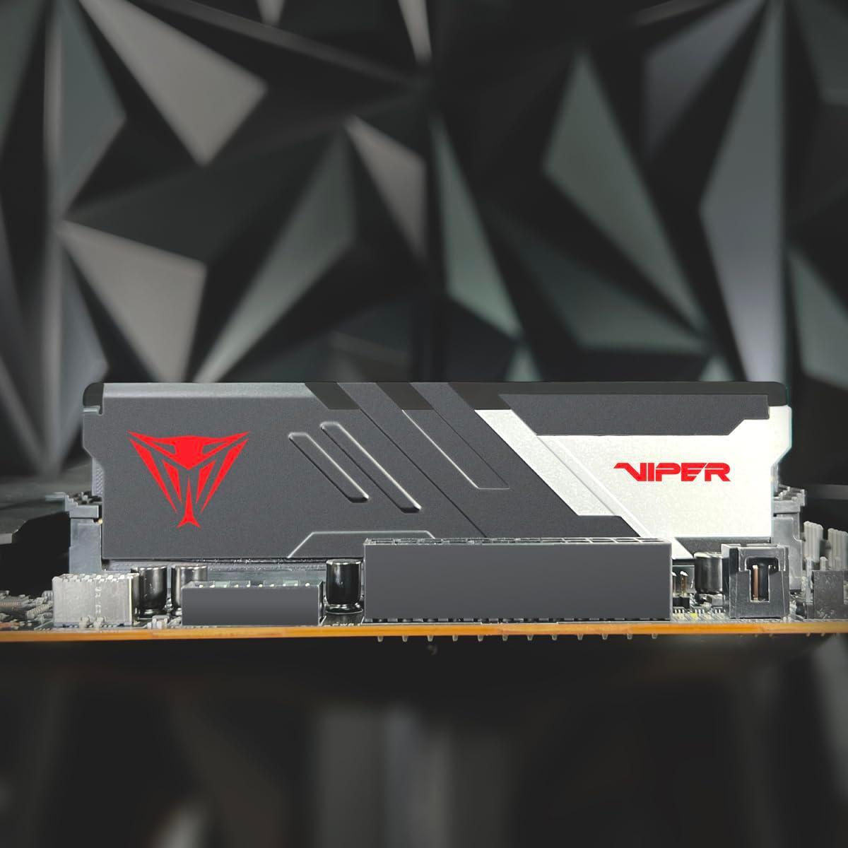 Patriot Memory Viper Venom DDR5 RAM 64GB (2X32GB) 6000MHz CL36 1.35v UDIMM Desktop Gaming Memory Kit Compatible with Intel XMP/AMD Expo - PVV564G600C36K
