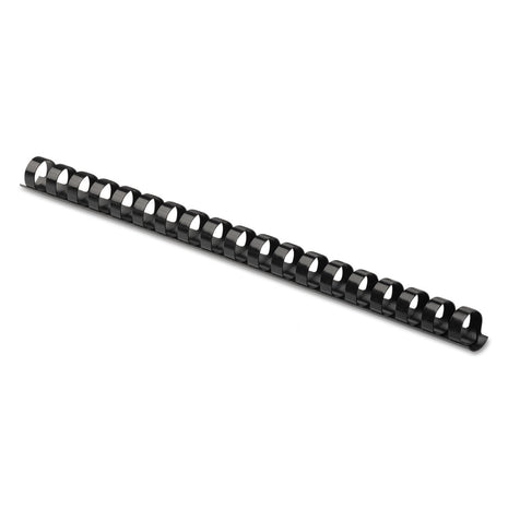 Fellowes Plastic Comb Bindings, 3/8 inch Diameter, 55 Sheet Capacity, Black, 25 Combs/Pack