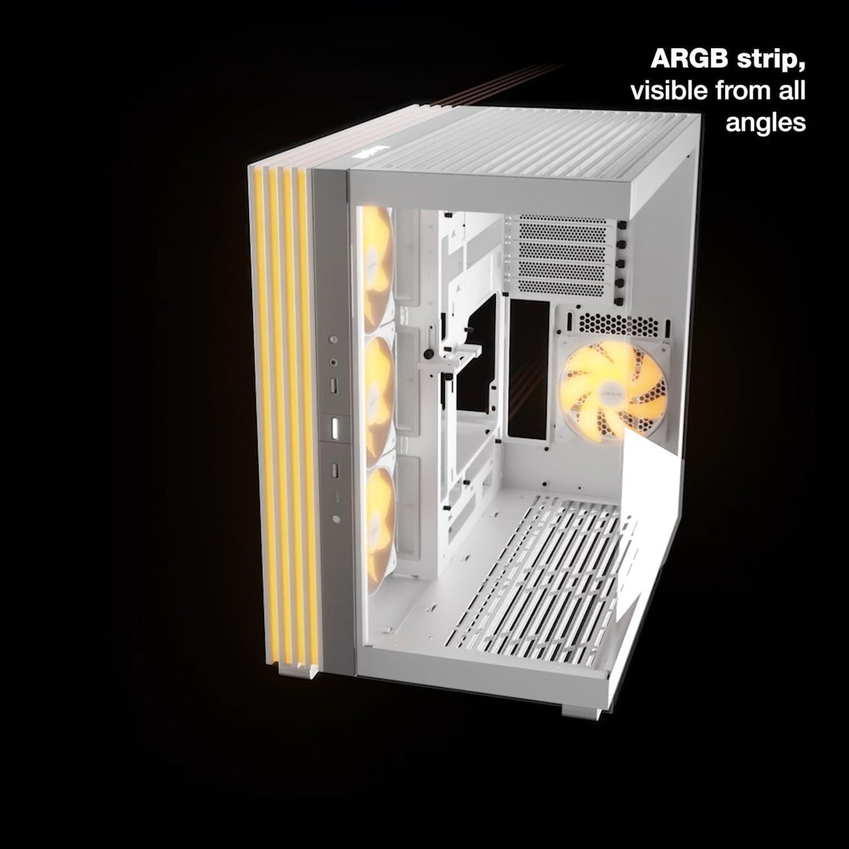 be quiet! Light Base 600 LX Black PC Case | Fully Windowed Front and Side Panel | Dual Chamber | ARGB LED Strip | 4 Light Wings LX 120mm PWM Fans | Inverted and Horizontal Layout Customizable | BGW67