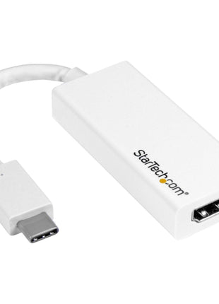 StarTech.com USB-C to HDMI Adapter - Thunderbolt 3 Compatible - White - 4K 60Hz