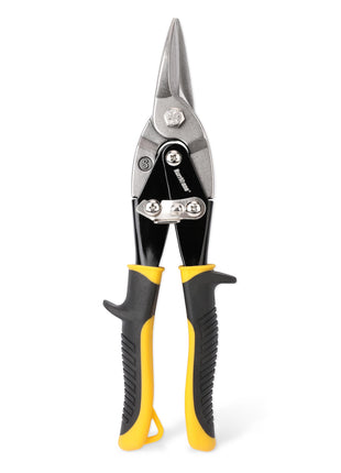 HURRICANE 10 Inch Aviation Tin Snips, Heavy Duty Metal Cutter Shears for Cutting Sheet Metal, Straight Cut Aviation Snips