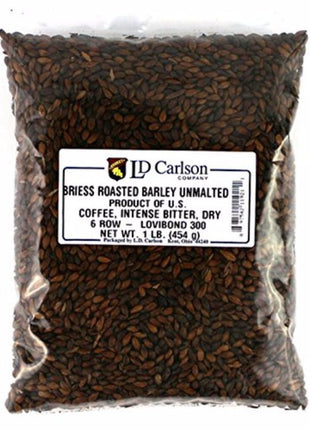 Briess Grain U.S. Brewers Malt for Beer Making & Home Brewing 1 LB (Roasted Barley Unmalted)