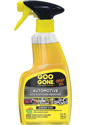 Goo Gone Automotive - Cleans Auto Interiors/ Bodies and Rims, Removes Bugs & Stickers - 12 Fl. Oz.