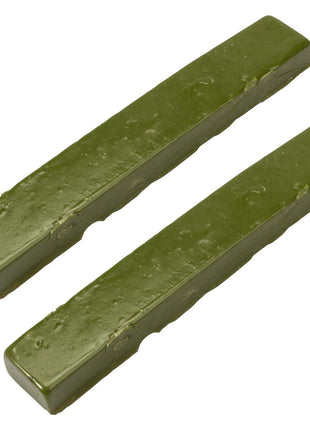 Green DOP Wax for Lapidary Cabochon Forming Cutting and Polishing Dopping Wax Sticks Stone Dopping Wax Lapidary DOP Wax (2 Pieces)