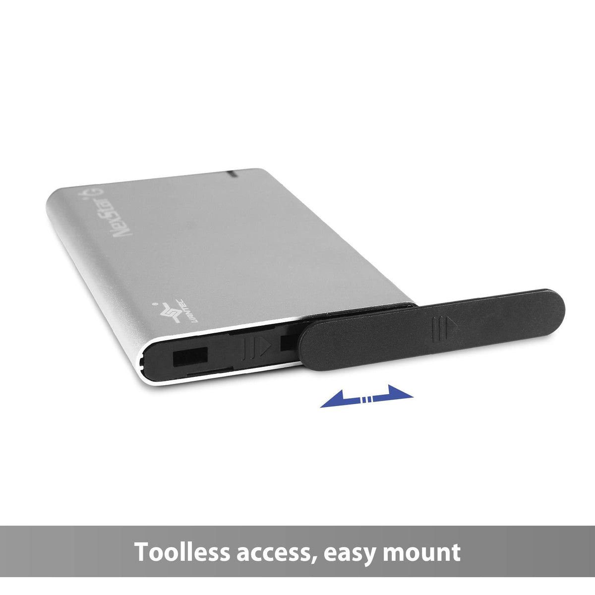 NexStar 6G, 2.5” SATA III to USB 3.2 Gen1 External SSD/HDD Enclosure, ID: Silver