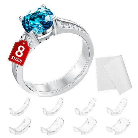 Ring Sizers for Loose Rings - 8 Pack Invisible Guards Resizer